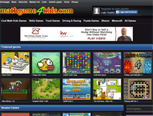 Tablet Screenshot of mathgame4kids.com